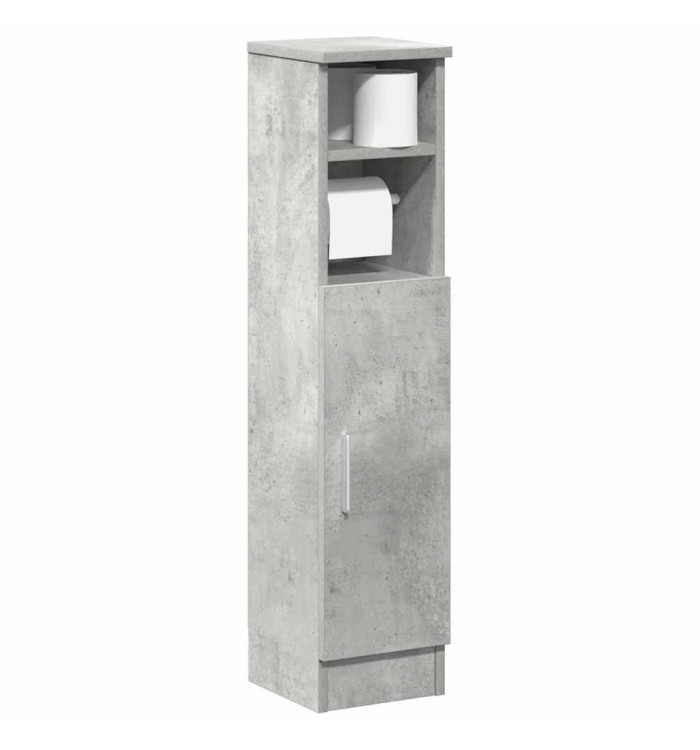 Meuble de salle de bain avec porte-rouleau gris béton | Mobilier & Déco