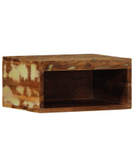 Meuble TV mural 40x30x19 cm bois massif de récupération | Mobilier & Déco