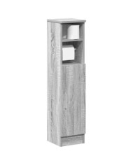 Meuble de salle de bain avec porte-rouleau sonoma gris | Mobilier & Déco