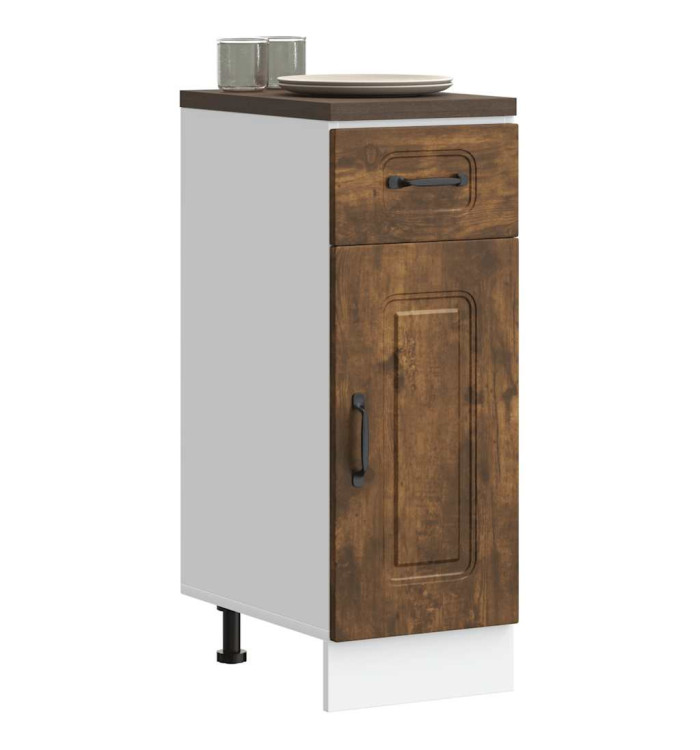 Armoire de cuisine Kalmar chêne fumé bois d'ingénierie | Mobilier & Déco