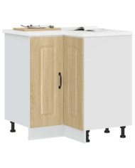 Armoire d'angle de cuisine Kalmar chêne sonoma bois ingénierie | Mobilier & Déco