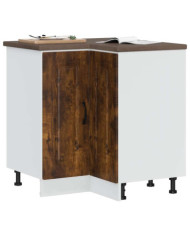 Armoire d'angle de cuisine Kalmar chêne fumé bois d'ingénierie | Mobilier & Déco