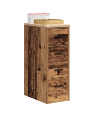 Armoire de rangement de garage vieux bois 30x51x85 cm bois pin | Mobilier & Déco