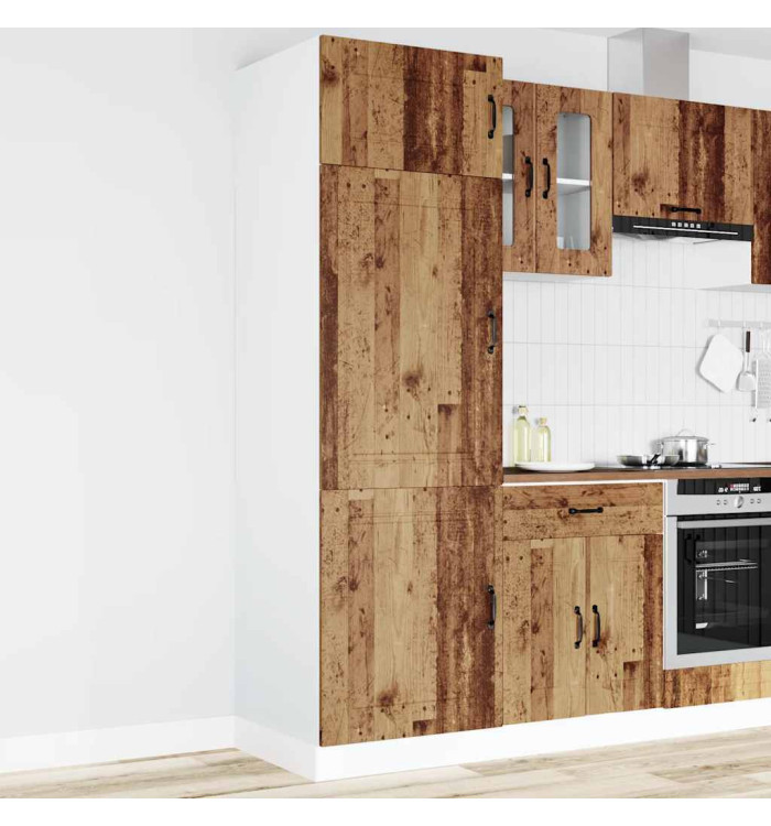 Armoire de cuisine Kalmar vieux bois bois d'ingénierie | Mobilier & Déco