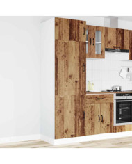 Armoire de cuisine Kalmar vieux bois bois d'ingénierie | Mobilier & Déco