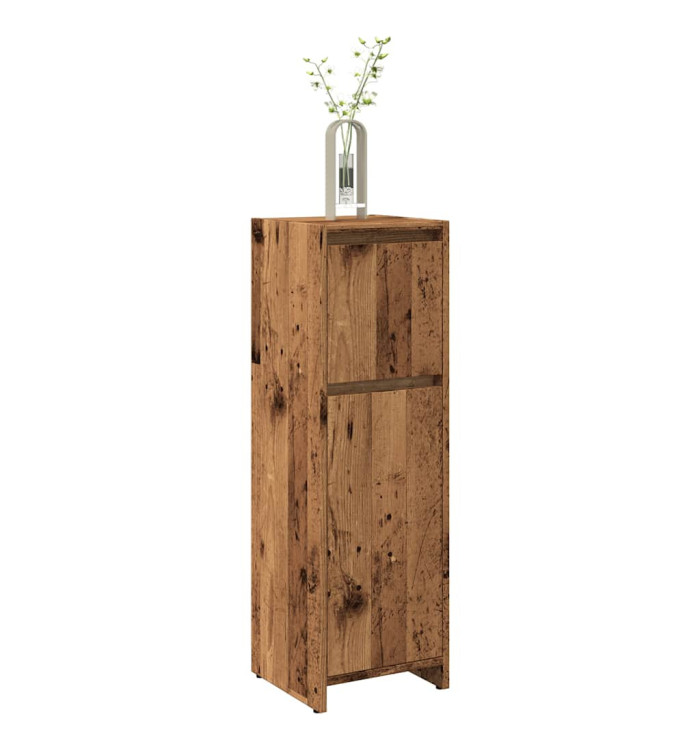 Armoire de salle de bain vieux bois 30x30x95 cm bois ingénierie | Mobilier & Déco