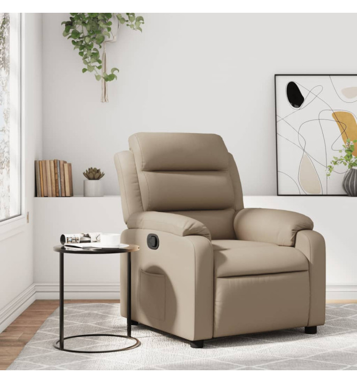 Fauteuil inclinable Cappuccino Similicuir | Mobilier & Déco