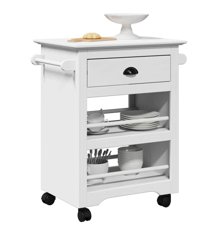 Chariot de cuisine BODO blanc 67,5x45x80 cm | Mobilier & Déco