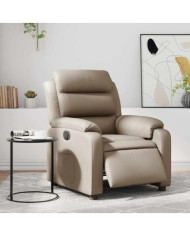 Fauteuil inclinable électrique Cappuccino Similicuir | Mobilier & Déco