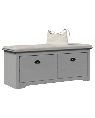 Banc de couloir BODO gris 114x40x45 cm | Mobilier & Déco