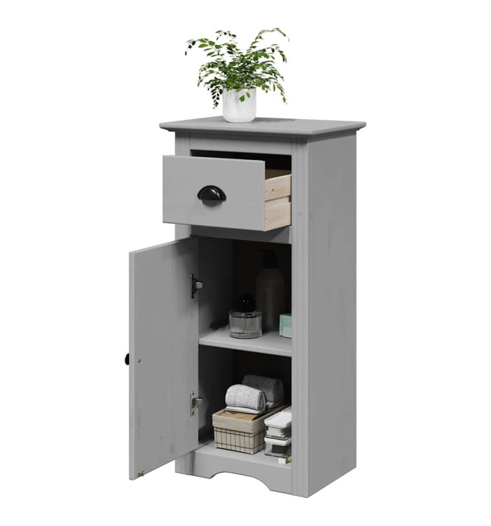 Armoire de salle de bain BODO gris 44x30x90 cm | Mobilier & Déco