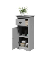 Armoire de salle de bain BODO gris 44x30x90 cm | Mobilier & Déco