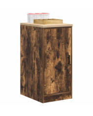 Armoire de rangement de garage chêne fumé 40x51x85 cm bois pin | Mobilier & Déco