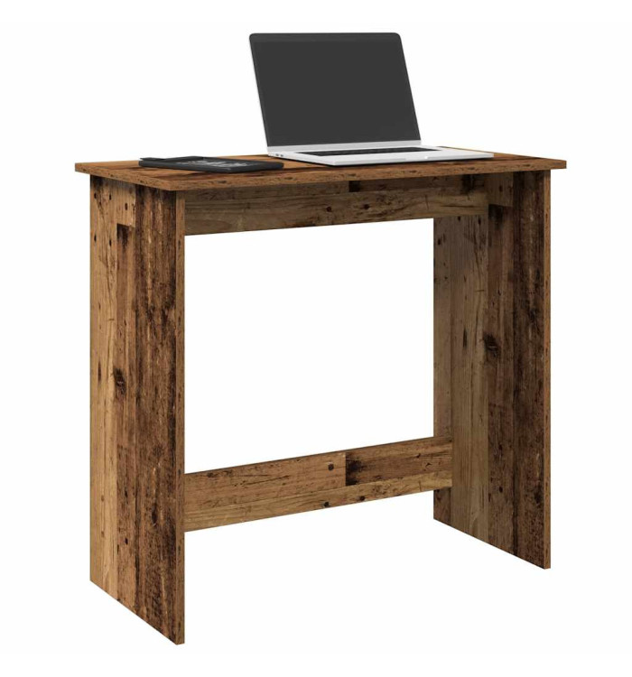 Bureau style vieux bois 80x40x75 cm bois d'ingénierie | Mobilier & Déco