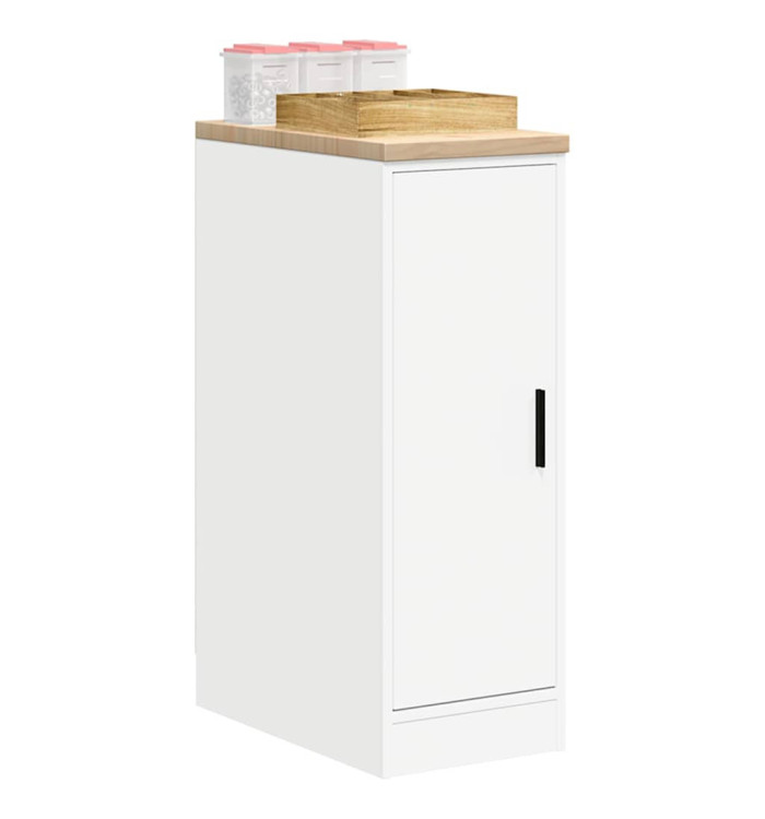 Armoire de rangement de garage blanc 30x51x85 cm bois de pin | Mobilier & Déco