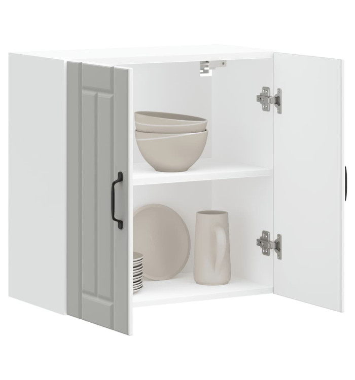 Armoire murale de cuisine Lucca blanc bois d'ingénierie | Mobilier & Déco