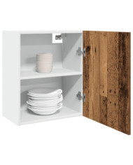 Armoire suspendue "Lyon" vieux bois 50x31x60 cm | Mobilier & Déco