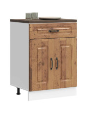 Armoire de cuisine Kalmar vieux bois bois d'ingénierie | Mobilier & Déco