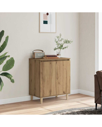 Buffet chêne artisanal 60x35x70 cm bois d'ingénierie | Mobilier & Déco