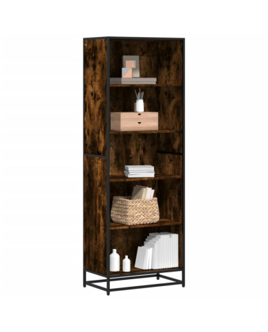 Bibliothèque chêne fumé 60x35x170,5 cm bois d'ingénierie | Mobilier & Déco