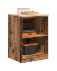 Armoire de rangement de garage vieux bois 60x51x85 cm bois pin | Mobilier & Déco