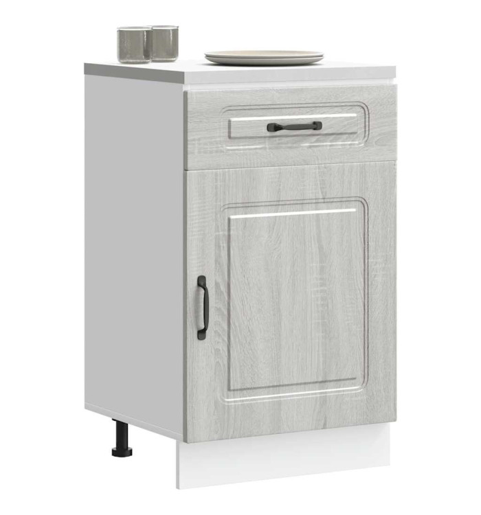 Armoire de cuisine Kalmar sonoma gris bois d'ingénierie | Mobilier & Déco