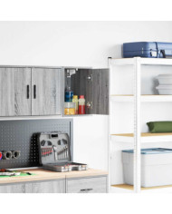 Armoire murale de garage sonoma gris bois d'ingénierie | Mobilier & Déco