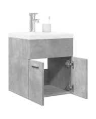 Ensemble de meubles de salle de bain 2 pcs gris béton | Mobilier & Déco