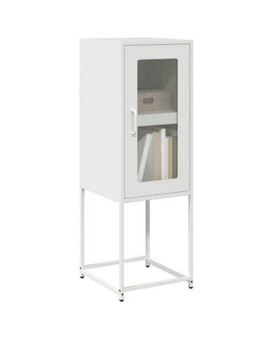 Buffet blanc 36x39x107 cm acier laminé à froid | Mobilier & Déco
