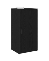 Armoire de rangement noir 50x45x103,5 cm bois d'ingénierie | Mobilier & Déco