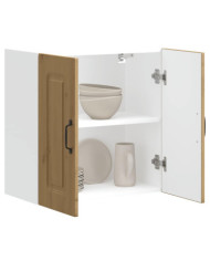 Armoire murale cuisine Kalmar chêne artisanal bois d'ingénierie | Mobilier & Déco