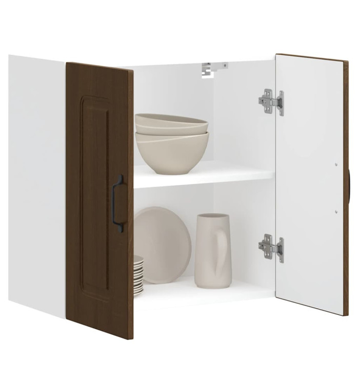 Armoire murale de cuisine Kalmar chêne marron bois d'ingénierie | Mobilier & Déco