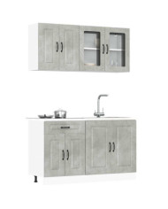 Ensemble d'armoires de cuisine 4 pcs Kalmar bois d'ingénierie | Mobilier & Déco