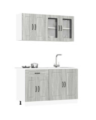 Ensemble d'armoires de cuisine 4 pcs Kalmar bois d'ingénierie | Mobilier & Déco
