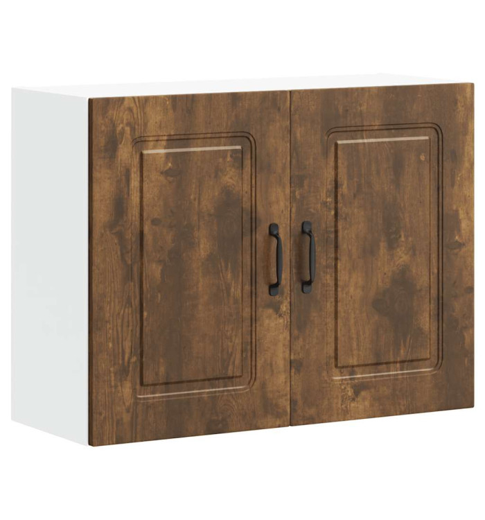 Armoire murale de cuisine Kalmar chêne fumé bois d'ingénierie | Mobilier & Déco