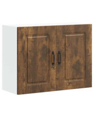 Armoire murale de cuisine Kalmar chêne fumé bois d'ingénierie | Mobilier & Déco