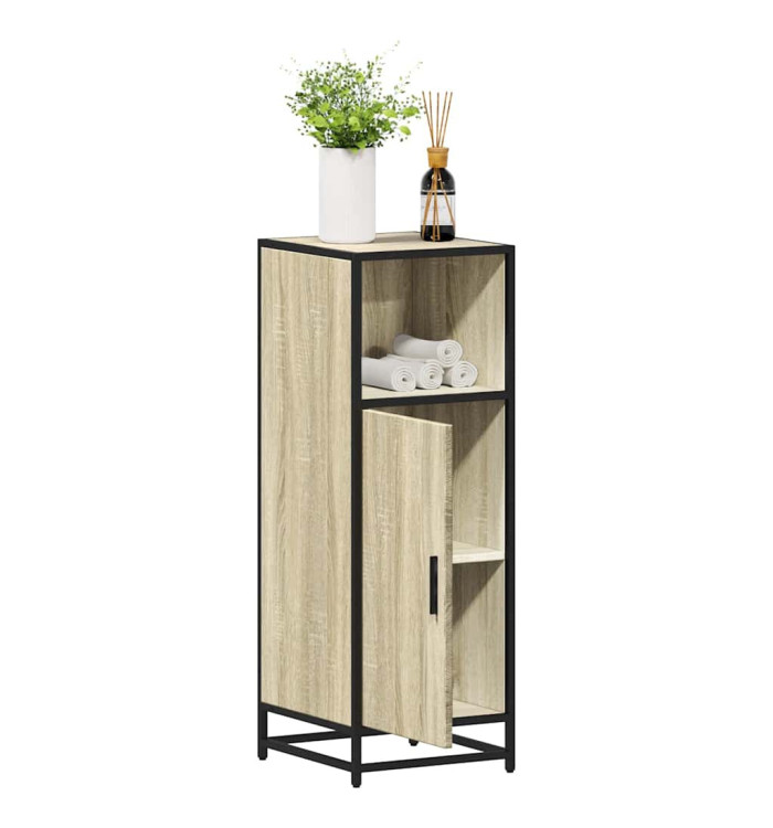 Armoire de salle de bain chêne sonoma 35x37,5x100 cm | Mobilier & Déco