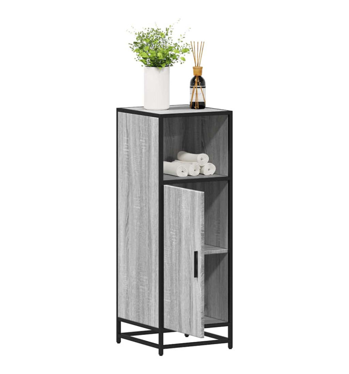 Armoire de salle de bain sonoma gris 35x37,5x100 cm | Mobilier & Déco