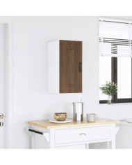 Armoire murale de cuisine Kalmar chêne marron bois d'ingénierie | Mobilier & Déco