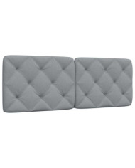Coussin de tête de lit gris clair 120 cm tissu | Mobilier & Déco