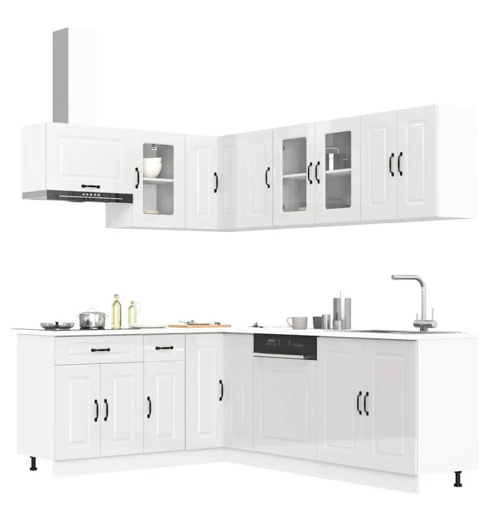 Ensemble d'armoires de cuisine 11 pcs Kalmar bois d'ingénierie | Mobilier & Déco