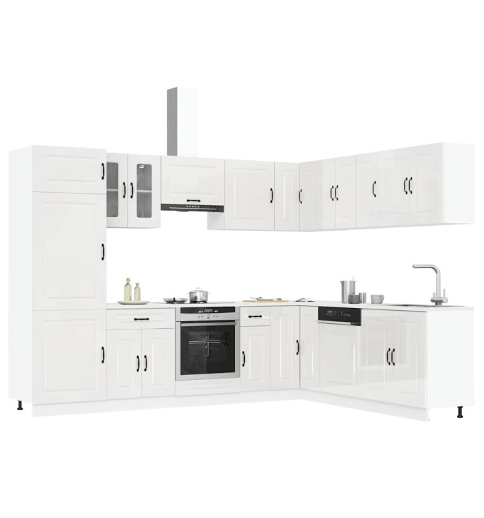 Ensemble d'armoires de cuisine 14 pcs Kalmar bois d'ingénierie | Mobilier & Déco