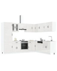 Ensemble d'armoires de cuisine 14 pcs Kalmar bois d'ingénierie | Mobilier & Déco