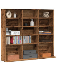 Armoire à CD vieux bois 100x23x89,5 cm bois d'ingénierie | Mobilier & Déco