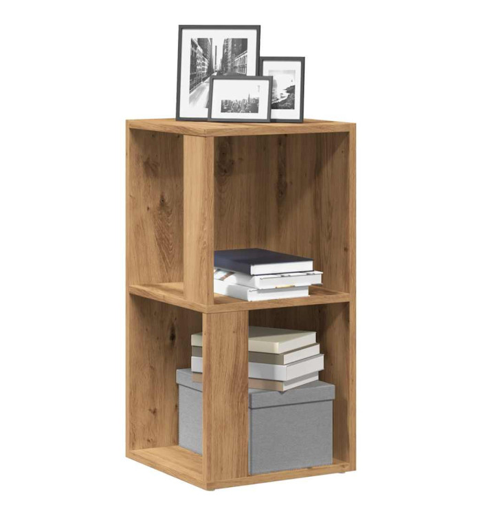 Armoire d'angle chêne artisanal 33x33x67 cm bois d'ingénierie | Mobilier & Déco