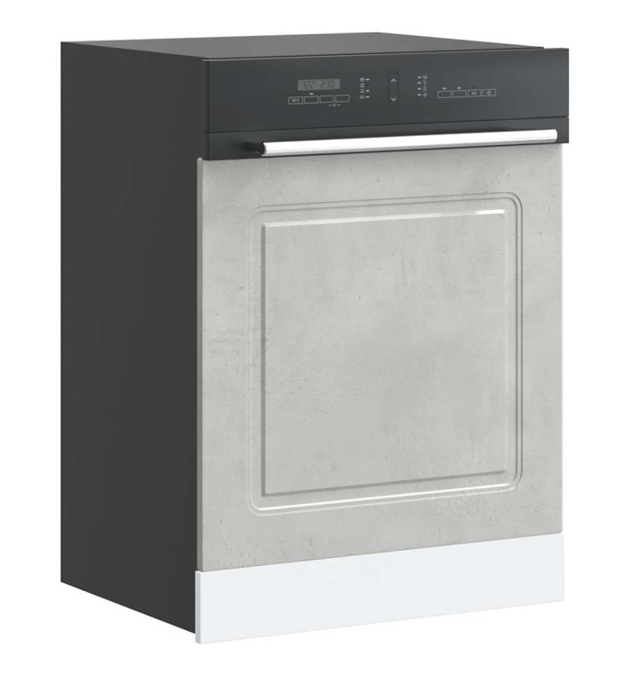 Panneau de lave-vaisselle Kalmar gris béton 60x1,5x67 cm | Mobilier & Déco