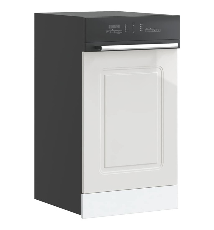 Panneau de lave-vaisselle Kalmar blanc brillant 45x1,5x67 cm | Mobilier & Déco