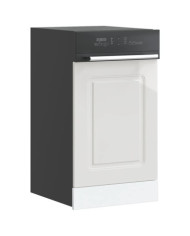 Panneau de lave-vaisselle Kalmar blanc brillant 45x1,5x67 cm | Mobilier & Déco