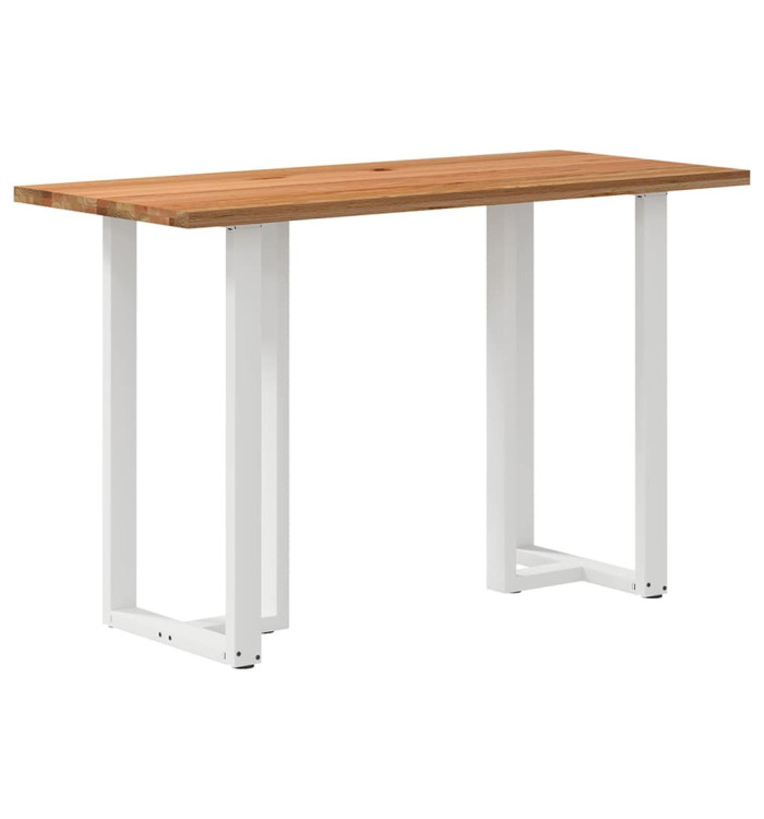 Table de bar rectangulaire en bois massif de chêne marron clair 180 x 80 x 112 cm | Mobilier & Déco