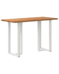 Table de bar rectangulaire en bois massif de chêne marron clair 180 x 80 x 112 cm | Mobilier & Déco